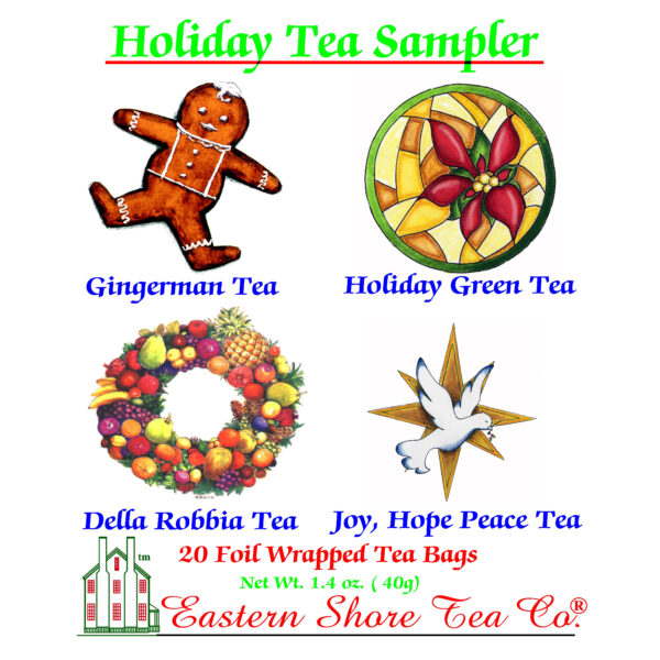 Eastern Shore Holiday Tea Sampler ~ 20 Count.