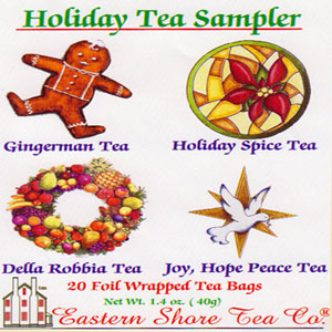 Eastern Shore Holiday Tea Sampler ~ 20 Count.