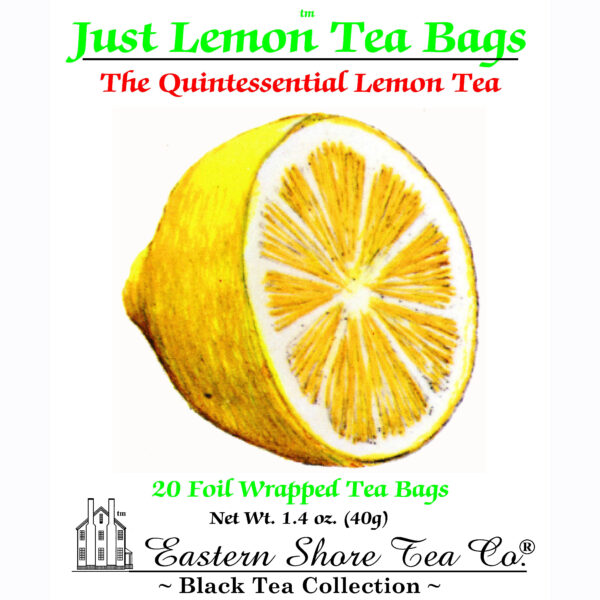 Eastern Shore Just Lemon Tea Bags ~ 20 Count