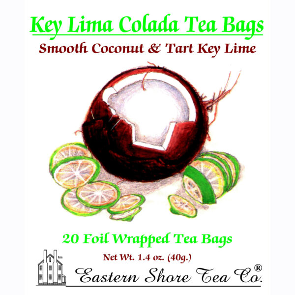 Eastern Shore Key Lima Colada Tea Bags ~ 20 Count.