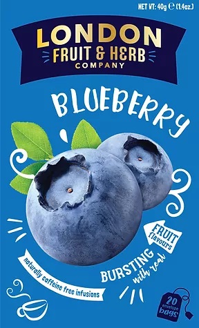 London Fruit & Herb ~ Blueberry Herbal Tea Bags