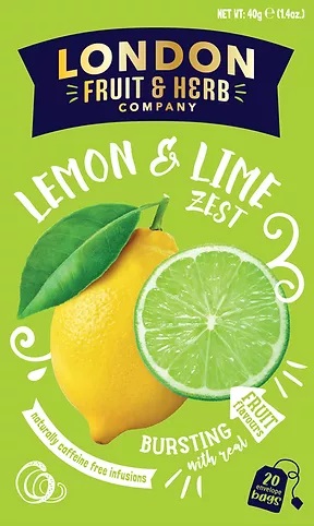 London Herb & Spice Lemon & Lime Zest Herbal Tea Bags