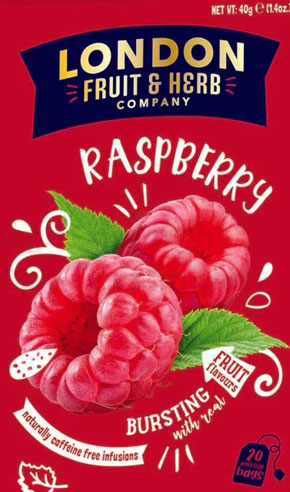 London Fruit & Herb ~ Raspberry Herbal Tea Bags