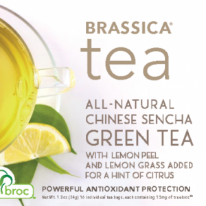 Brassica® Green Tea with Lemon & TrueBroc® ~ 16 Count Tea Bags