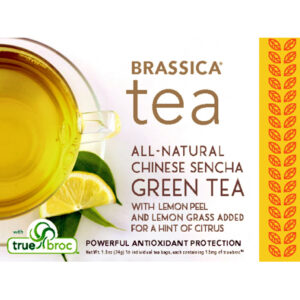 Brassica® Green Tea with Lemon & TrueBroc® ~ 16 Count Tea Bags