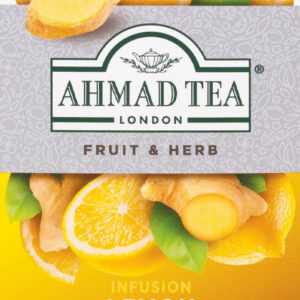 Ahmad Lemon & Ginger Caffeine-Free Herbal Tea Bags ~ 20 Count