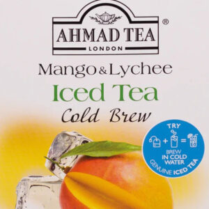 Ahmad Cold Brew Mango & Lychee Iced Tea Bags~ 20 Count