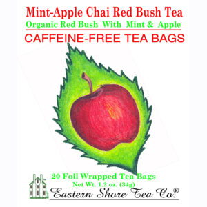 Eastern Shore Mint-Apple Chai Redbush Herbal Tea Bags ~ 20 Count.