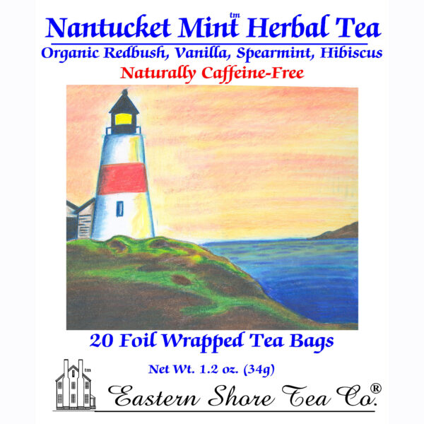 Eastern Shore Nantucket Mint Herbal Tea Bags ~ 20 Count.