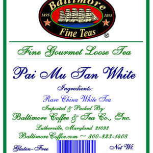 Pai Mu Tan China White Tea ~ 100% Organic ~ 2 oz. Pouch