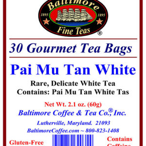 Baltimore Pai Mu Tan White Tea Bags ~ 100% Organic