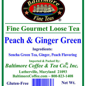 Peach & Ginger Green Tea  ~4 oz. Pouch