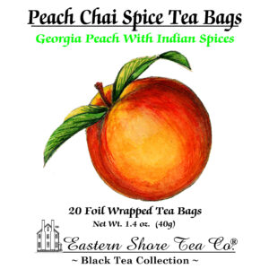 Eastern Shore Peach Chai Spice Tea Bags ~ 20 Count