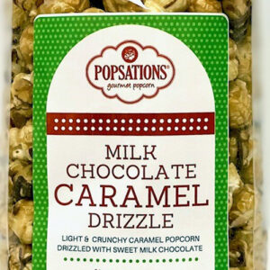 Popsations Milk Chocolate Caramel Drizzle Popcorn ~ 8 oz. (224g.)