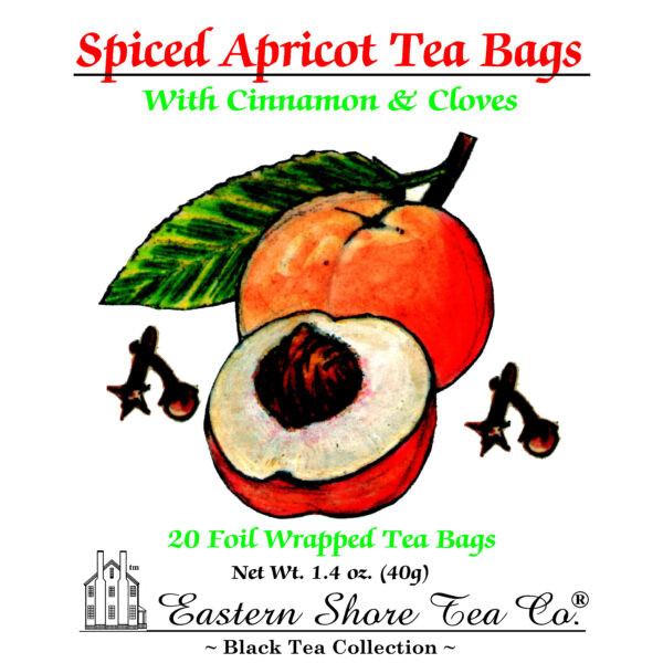 Eastern Shore Spiced Apricot Tea Bags ~ 20 Count.