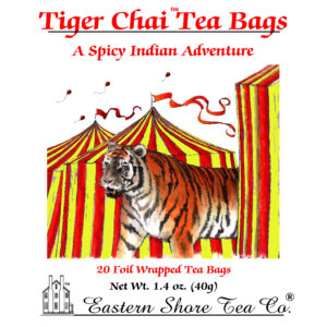 Eastern Shore Tiger Chai Tea Bags ~ 20 Count.