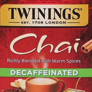 Twinings Decaffeinated Chai Tea Bags ~ 20 Count