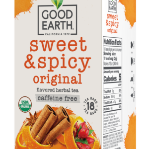 Good Earth USDA Organic Sweet & Spicy Original Caffeine-Free Tea Bags